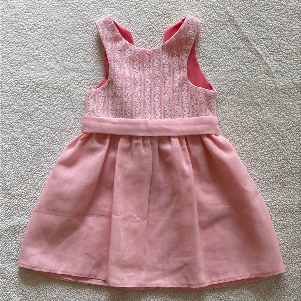 Handmade Girl 12-18 Months Pink Dress